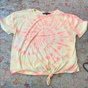 Generation Love Pink Tie Front Relaxed T-Shirt